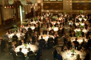 Diners at a corporate event in London